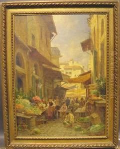 Flower Market In Bozen by Hugo Darnaut
