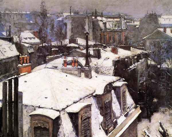 Rooftops Under Snow - view 1