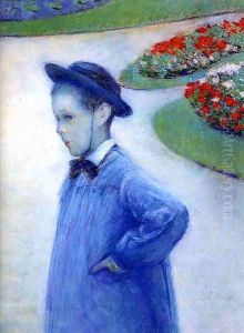 Camille Daurelle In The Park At Yerres