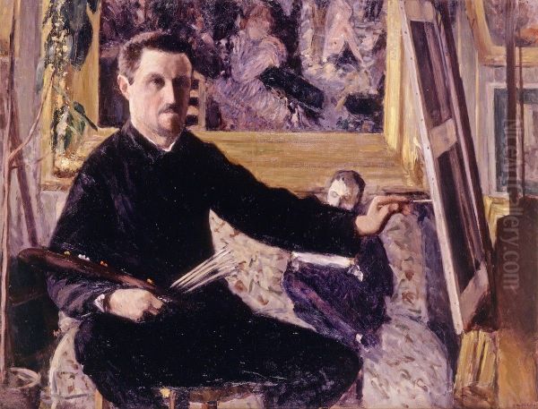 Self Portrait With Easel - view 1