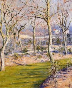 The Garden At Petit Gennevilliers In Winter