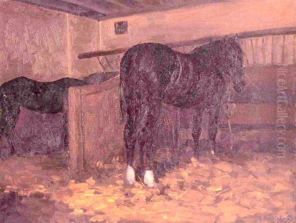 Horses In The Stable - view 1