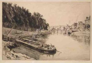Les Quais De La Loire A Nantes by Andre Dauchez