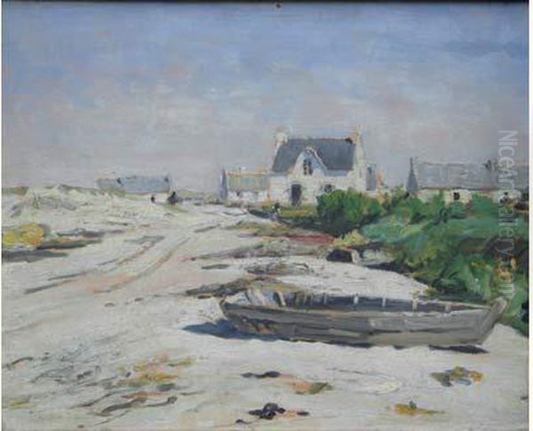 Barque Et Maisons Sur La Cote - view 1
