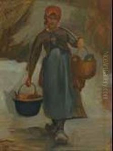 Country Girl Carrying Pots Country Girl Carrying Pots