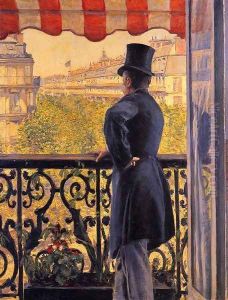 The Man On The Balcony by Gustave Caillebotte