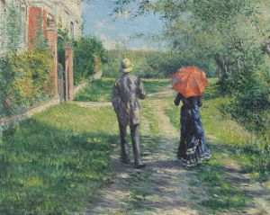 Rising Road by Gustave Caillebotte