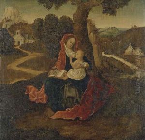 The Virgin And Child In A Landscape by Gerard David