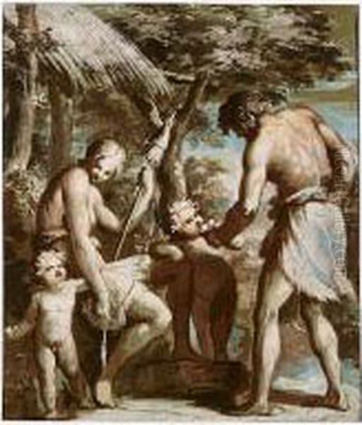 Adam And Eve With Cain And Abel - view 1