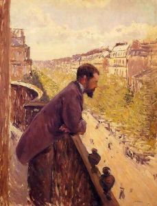 The Man On The Balcony2 by Gustave Caillebotte