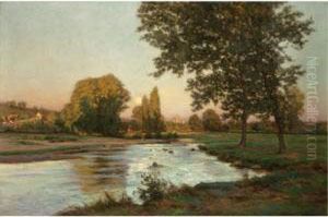 River Landscape by Lilian Lucy Davidson