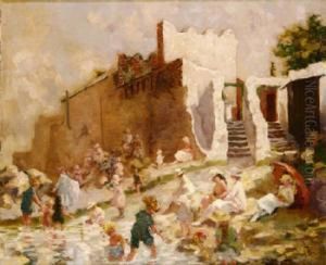 Figures By The Sea by Lilian Lucy Davidson