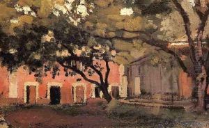 Yerres The Aviary In The Ornamental Farm by Gustave Caillebotte