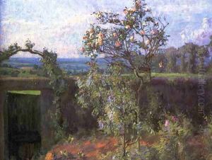 Landscape Near Yerres Aka View Of The Yerres Valley And The Garden Of The Artists Family Property