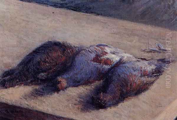 Three Partridges On A Table - view 1