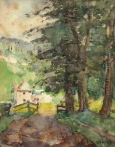 Country Lane Dieppe by David Davies