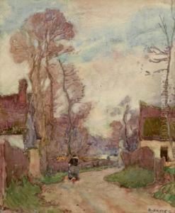 Street Scene Dieppe by David Davies