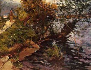 Willows By The Yerres by Gustave Caillebotte