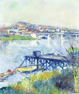 The Bridge At Argenteui by Gustave Caillebotte