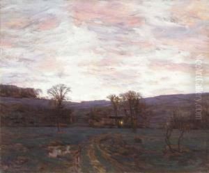 Sundown Under A Blazing Sky by Charles Harold Davis