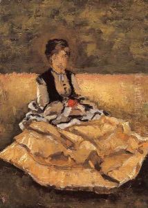 Woman Seated On The Grass