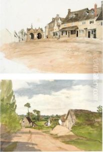 A Folio Of Drawings And Watercolours by Edward Thompson Davis