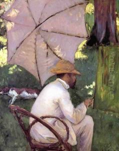 The Painter Under His Paraso by Gustave Caillebotte
