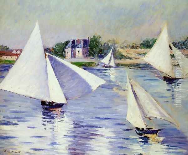 Sailboats On The Seine At Argenteuil - view 1