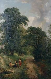 A Rest By The Spring by Henry William Banks Davis, R.A.