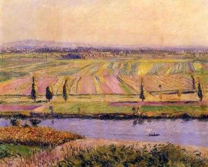 The Gennevilliers Plain Seen From The Slopes Of Argenteuil by Gustave Caillebotte