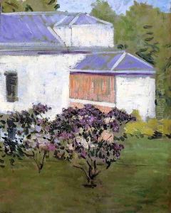Yerres Part Of The South Facade Of The Casin by Gustave Caillebotte