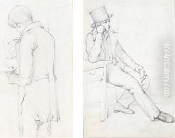A Folio Of Portrait Drawings - view 1