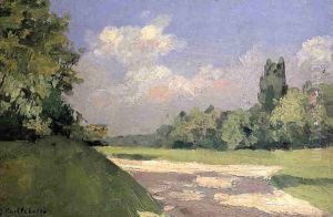 Yerres The Lawn In The Park Seen From A Path by Gustave Caillebotte