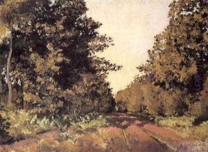 Yerres Woods At La Grange Path Of The Great Ha Ha by Gustave Caillebotte