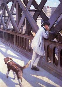 Le Pont De L'Europe (detail) by Gustave Caillebotte