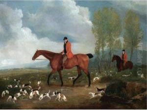 Various Properties
Richard Davis, Huntsman To George Iii's Harriers With Hounds Drawing Cover by Richard Barrett Davis