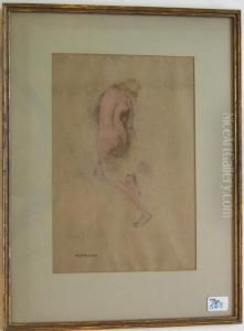 Pastel Study Of A Nude Pastel Study Of A Nude