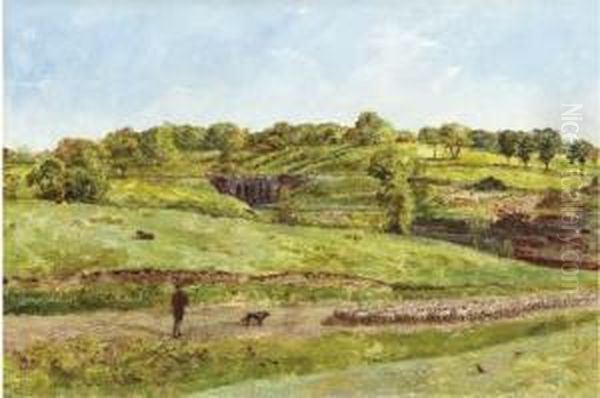 Droving Sheep On Hampstead Heath - view 1