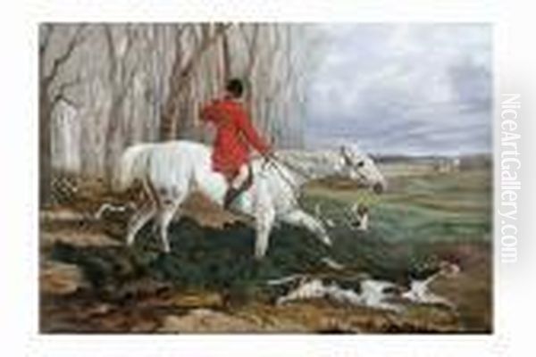 Huntsman With His Horse And Hounds - view 1