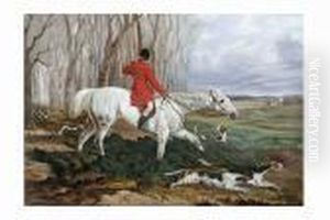 Huntsman With His Horse And Hounds by William Davis