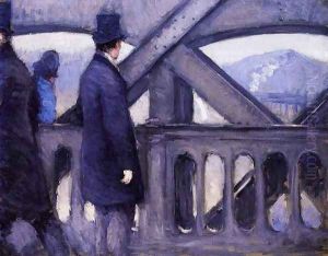 The Pont de Europe (study) by Gustave Caillebotte