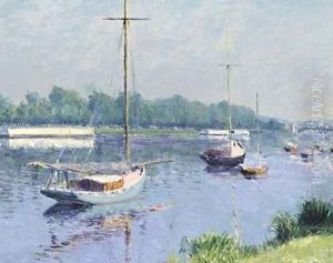Le bassin d'Argenteuil by Gustave Caillebotte