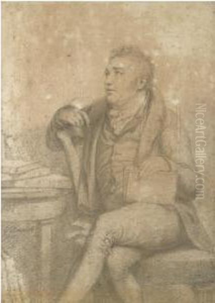 Portrait Drawing Of Samuel Taylor Coleridge - view 1