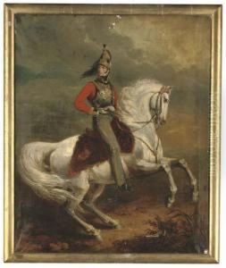 Portrait Of Leopold I, King Of The Belgians, On A Grey Charger