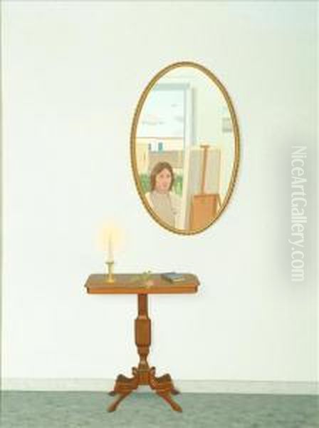 Self Portrait, Mirror Over Table - view 1