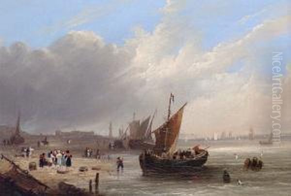 Shipping Off A Harbour Entrance; Unloading The Catch - view 1