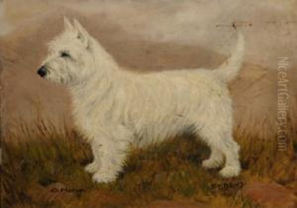 Terrier In A Landscape, Champion Morven. - view 1