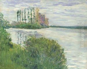 La Seine et la pointe de l'Ile Marande by Gustave Caillebotte