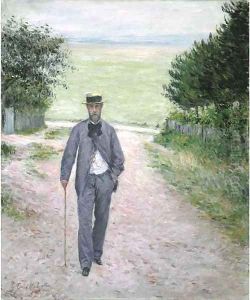 Promeneur au bord de la mer