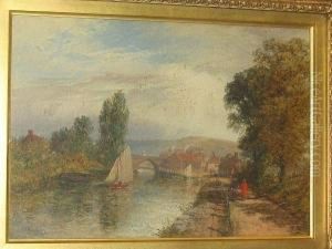 Chiswick Bridge by Alfred Dawson